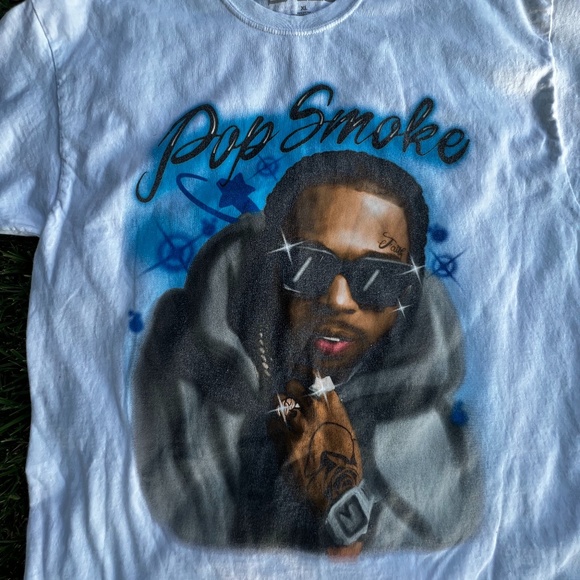 Pop Smoke Official Merch Airbrush T-Shirt | Unisex XL | Super Clean, NO FLAWS! - Picture 4 of 7